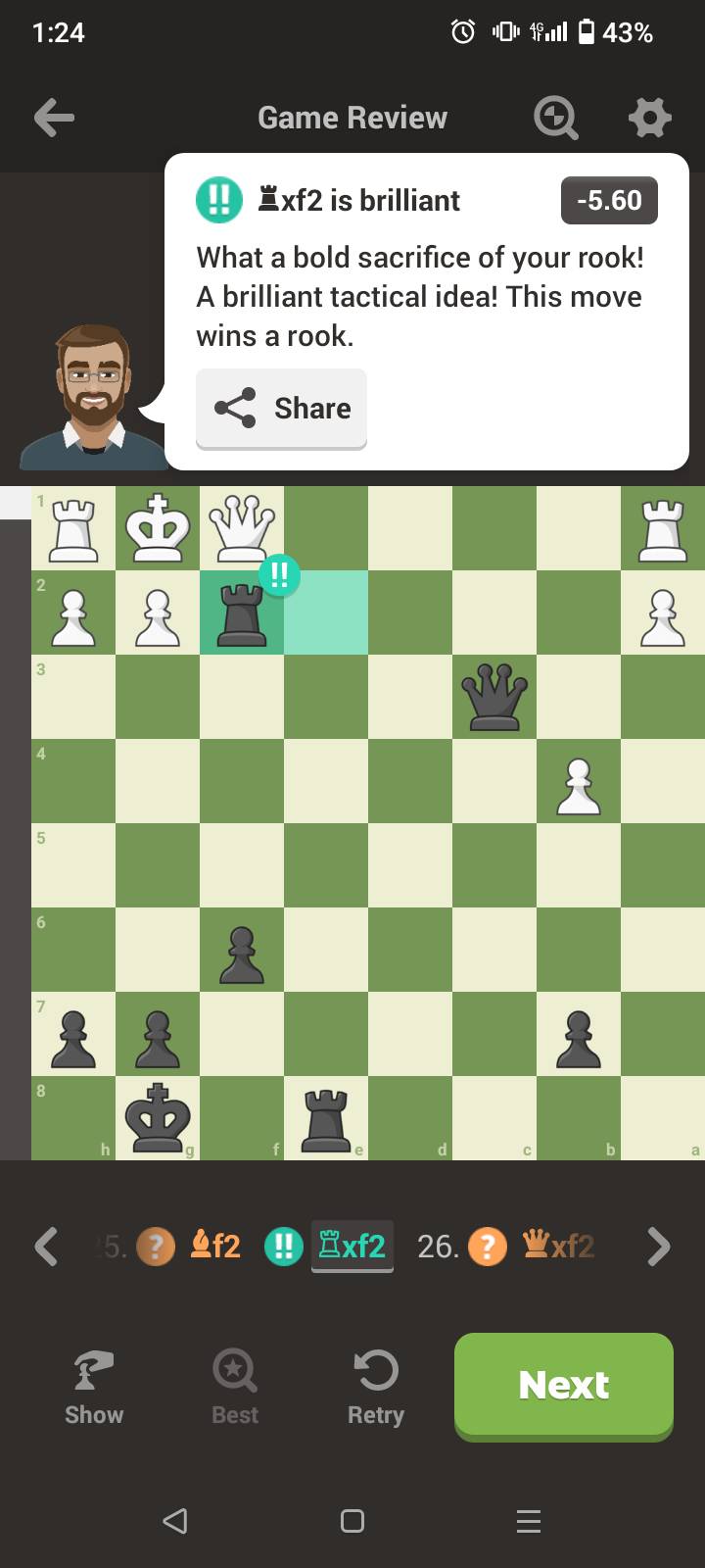 Chess - Brilliant Moves !! | Brilliant rook sacrifice, but why | Facebook