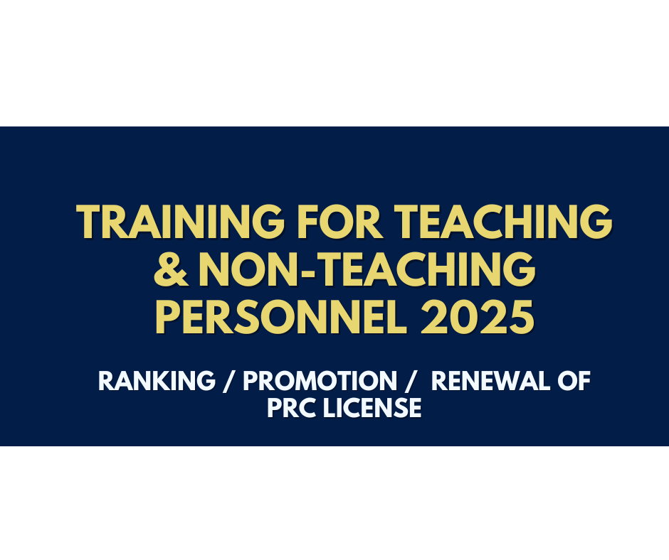 DepEd-NEAP / PRC-CPD TRAINING FOR TEACHERS (Ranking, Promotion, Renewal ...