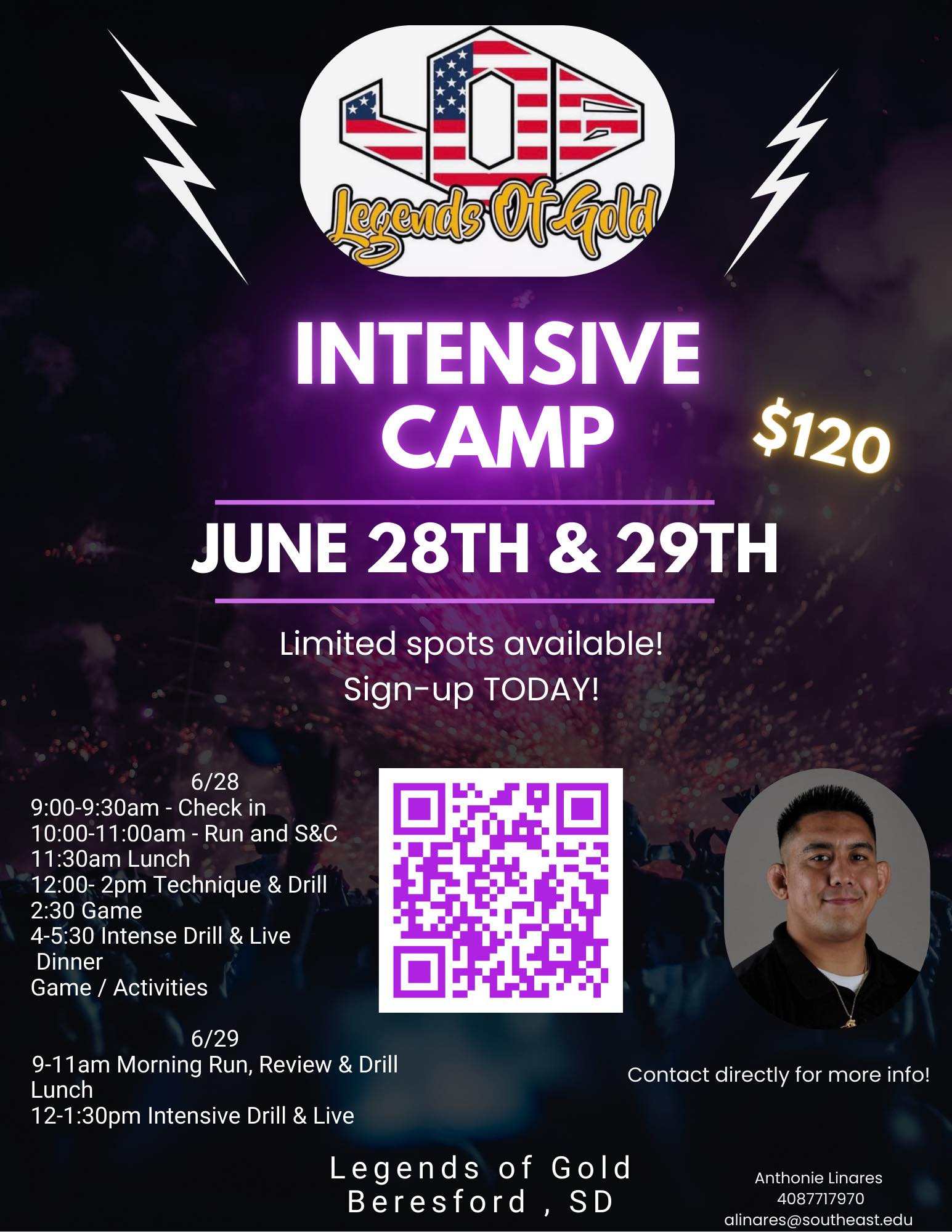 Dakota Grappler wrestling camp in Beresford, South Dakota