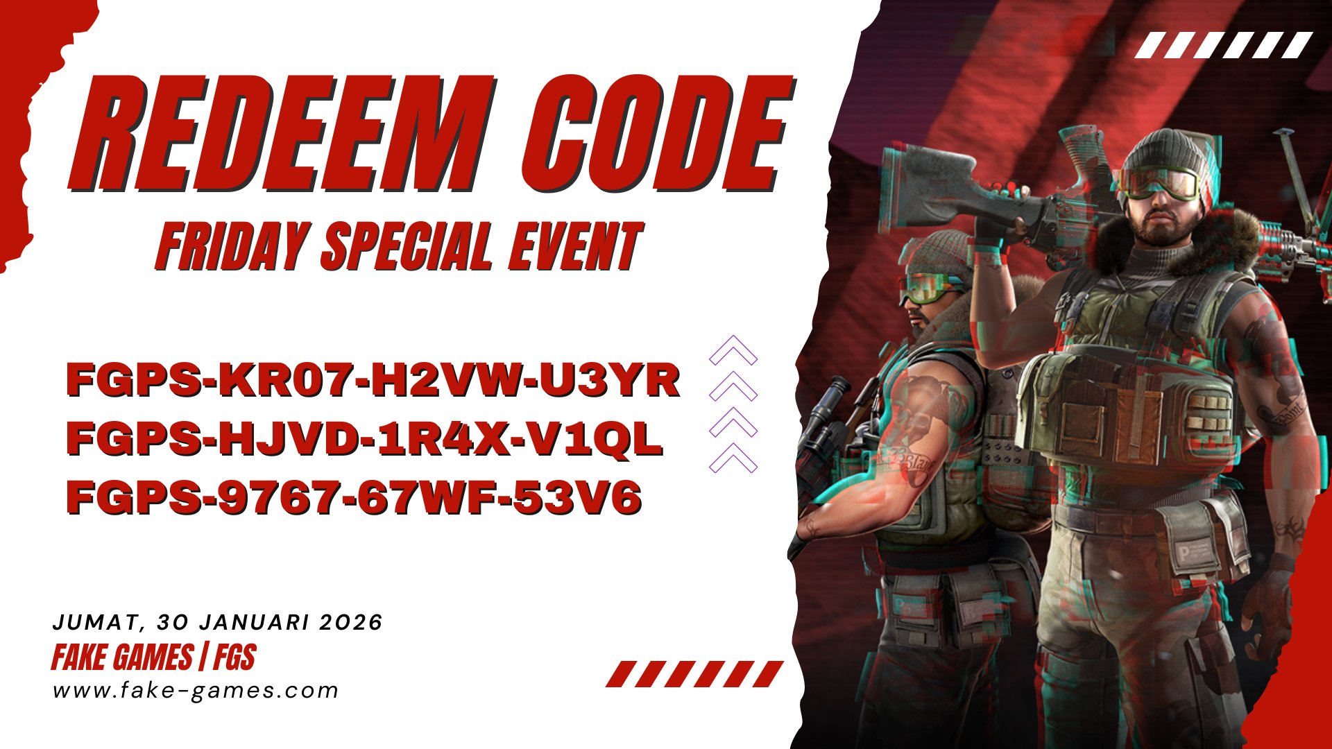 Fake Games Shooter | » [ *****SPECIAL FRIDAY ***| 30 JANUARI 2026 ...