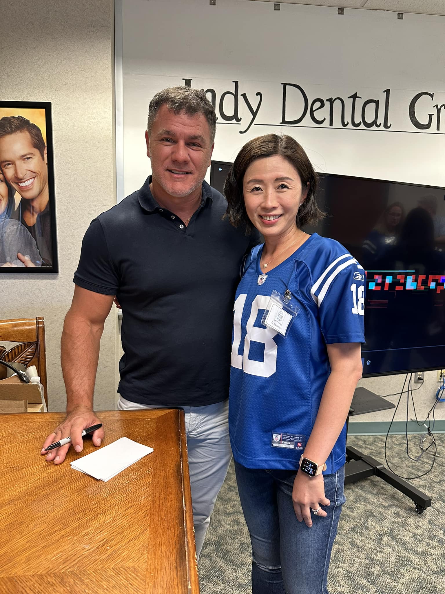 Broad - What a treat to meet one of my favorite Colts, Adam Vinatieri ...