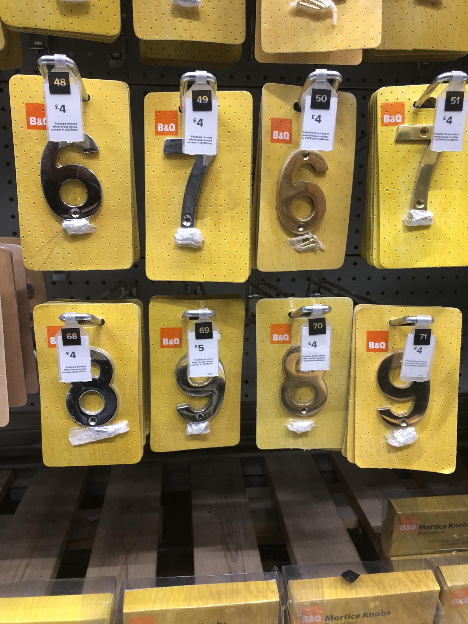Just been having a chuckle to myself in B&Q. I went with the 9 in the ...