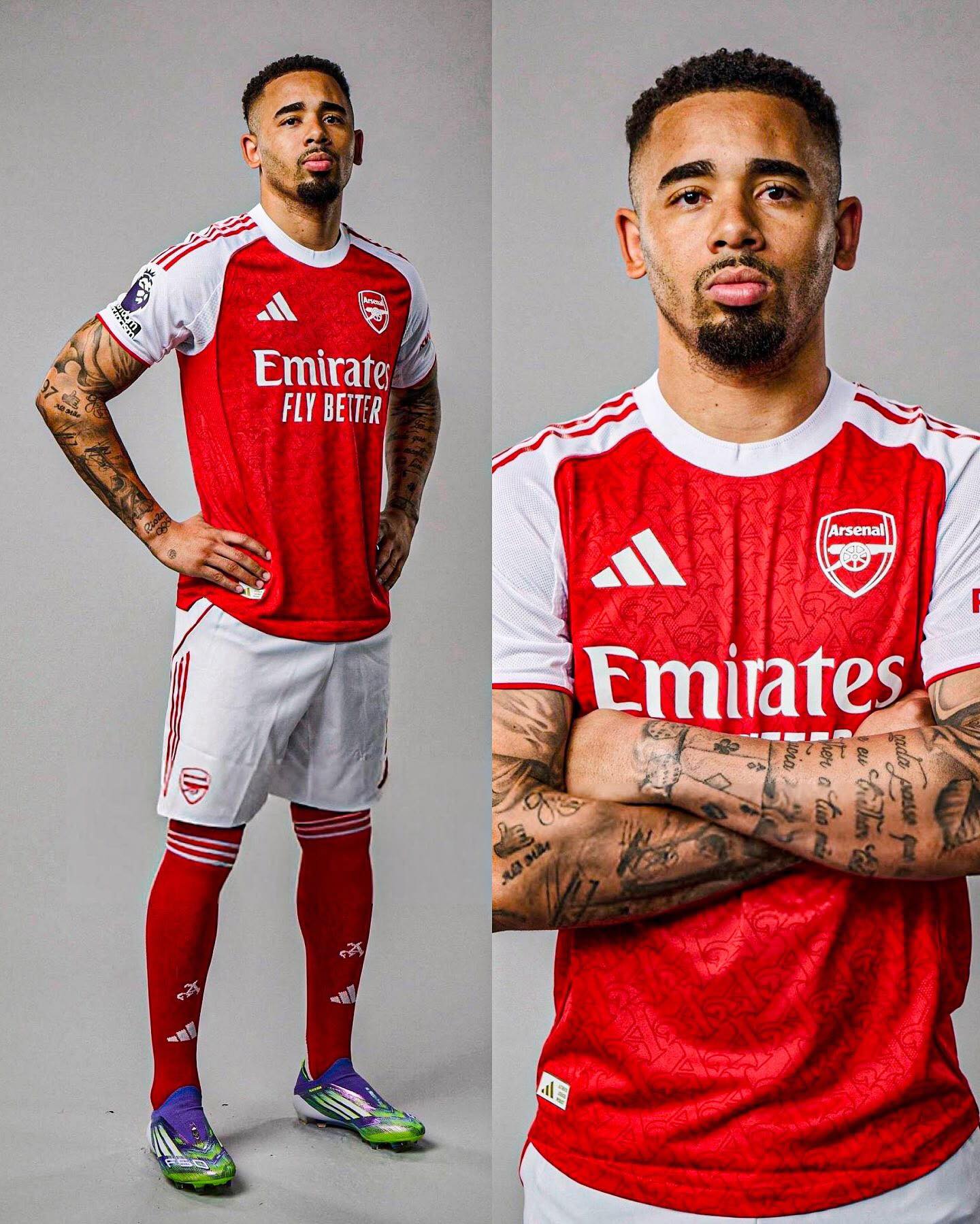 Gabriel Jesus will wear the number 9 shirt at Arsenal for the 2022