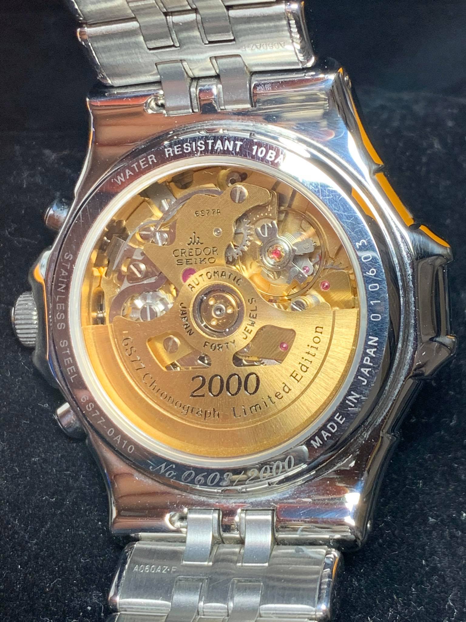Seiko Credor Pacifique 2000 Limited Automatic Chronograph (GCBK997
