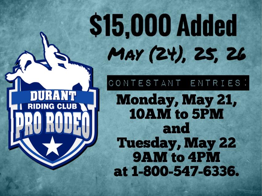‼️🤠Attention UPRA Rodeo... - Durant Riding Club PRCA Rodeo