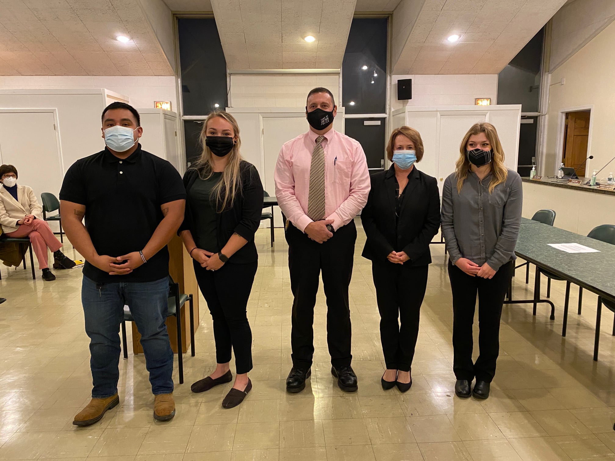 Town - (l to r) Efrain Rendon, Rebecca Green, Lt. Paul Caccia ...