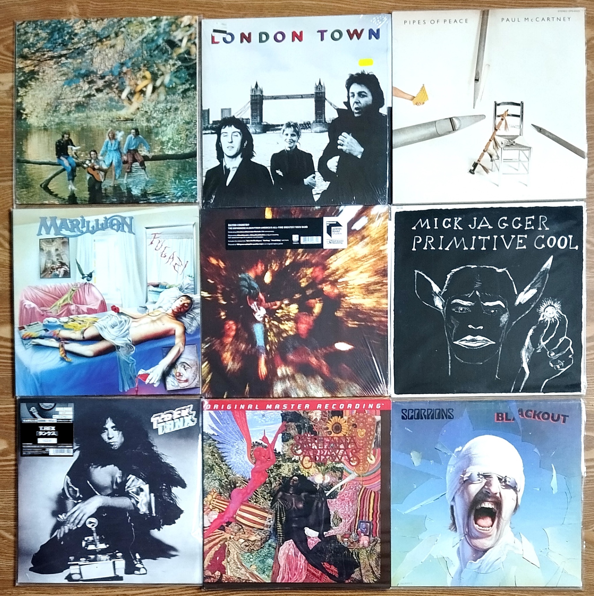 Vinyl records for sale from various artists