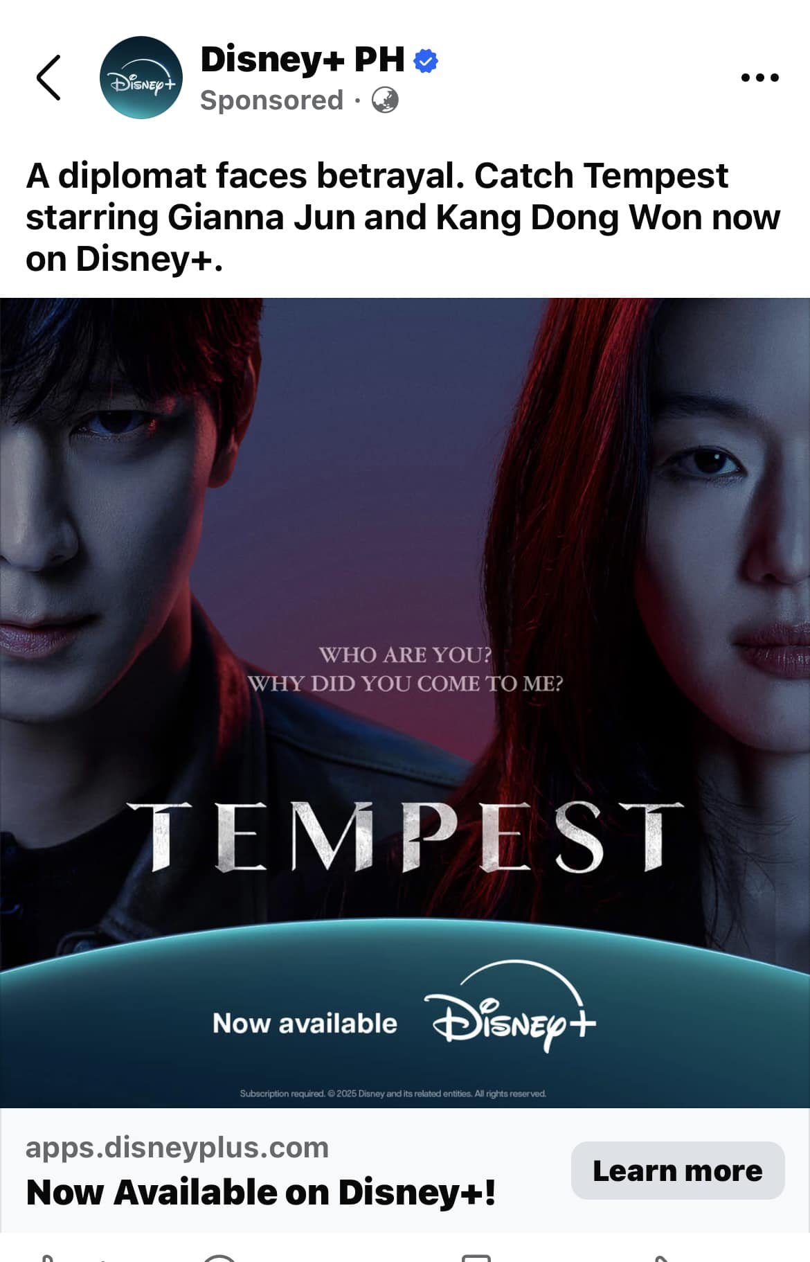 Netflix / Prime Video / Disney+ Kdrama Fans | Title : Tempest on Disney ...