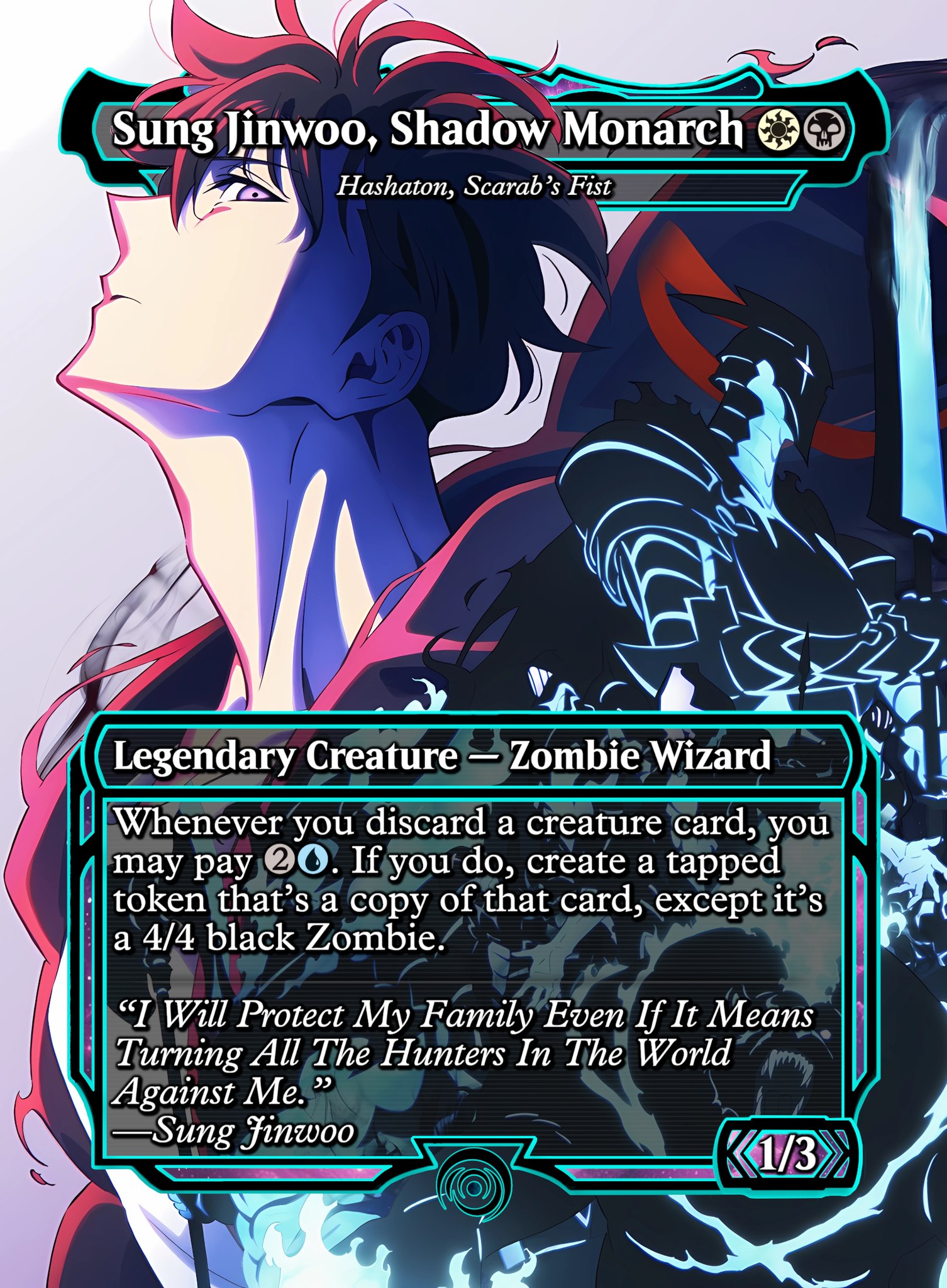 solo leveling mtg cards Custom Art a standard 2.5in x 3.5in size There's been a lot of