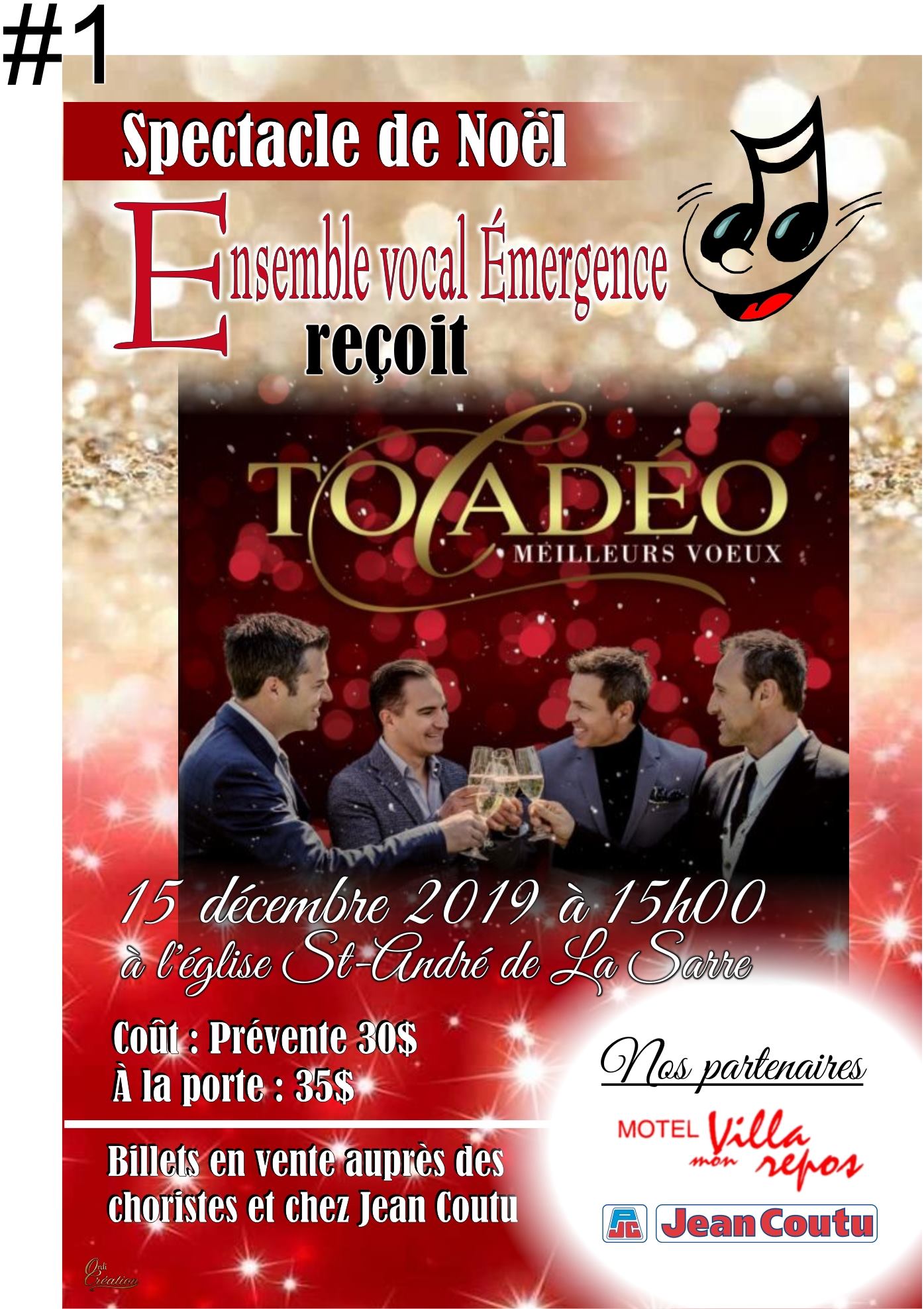 Ensemble vocal Émergence - Enfin, voici l'affiche pour notre spectacle ...