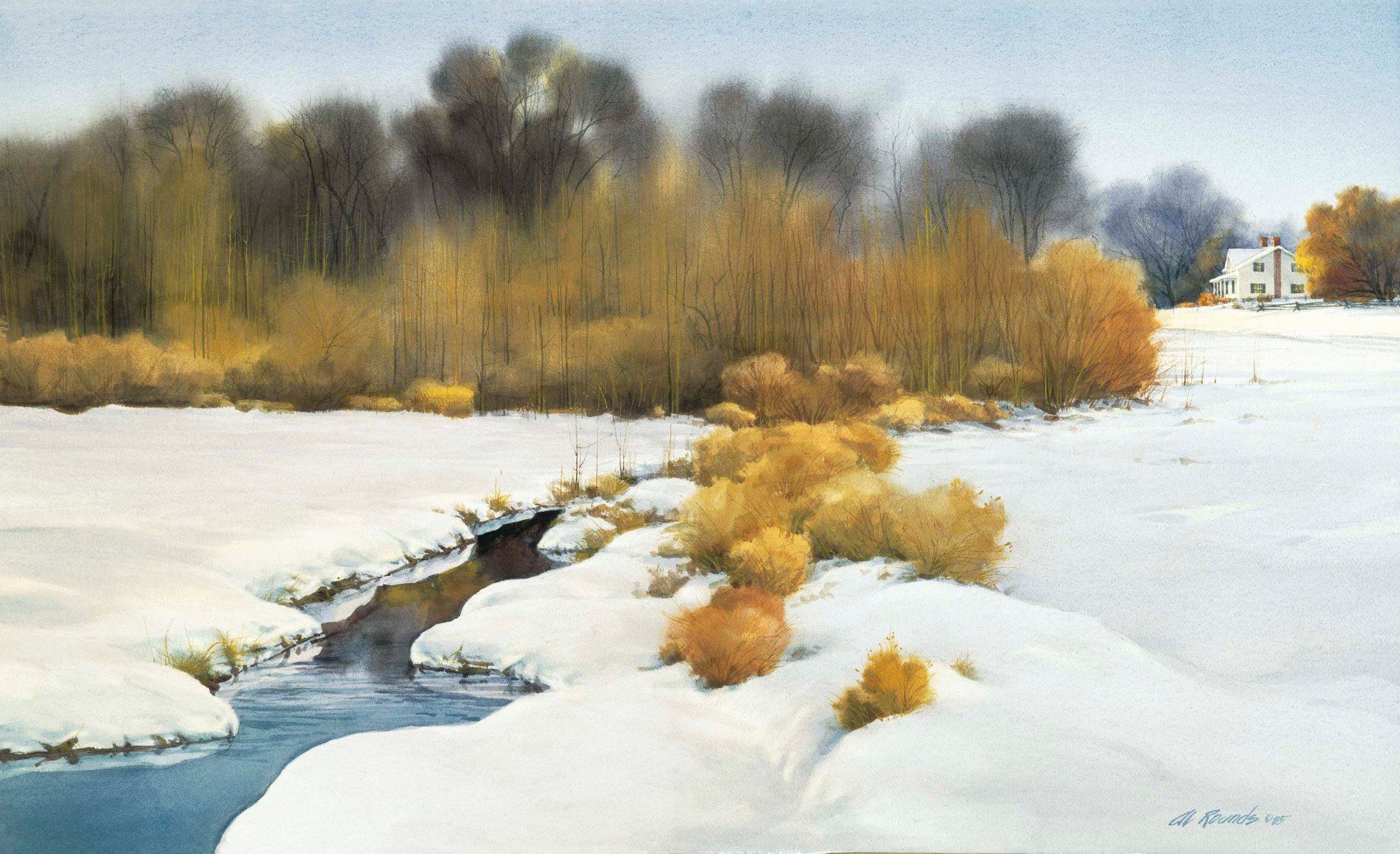 This painting shows the Sacred Grove,... - Al Rounds Studio | Facebook
