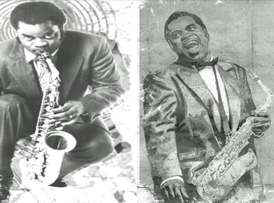 tbt Maceo Parker and James Brown performing together on their