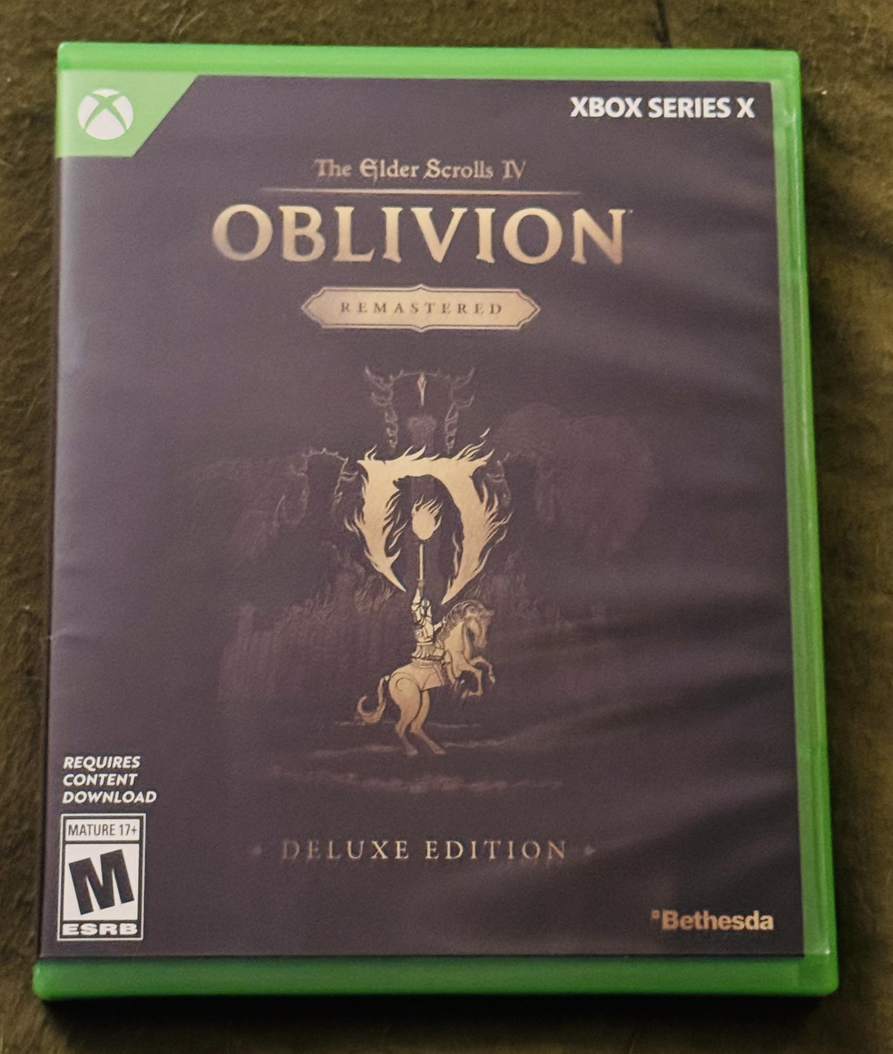 Physical Elder Scrolls collection with Oblivion receipt