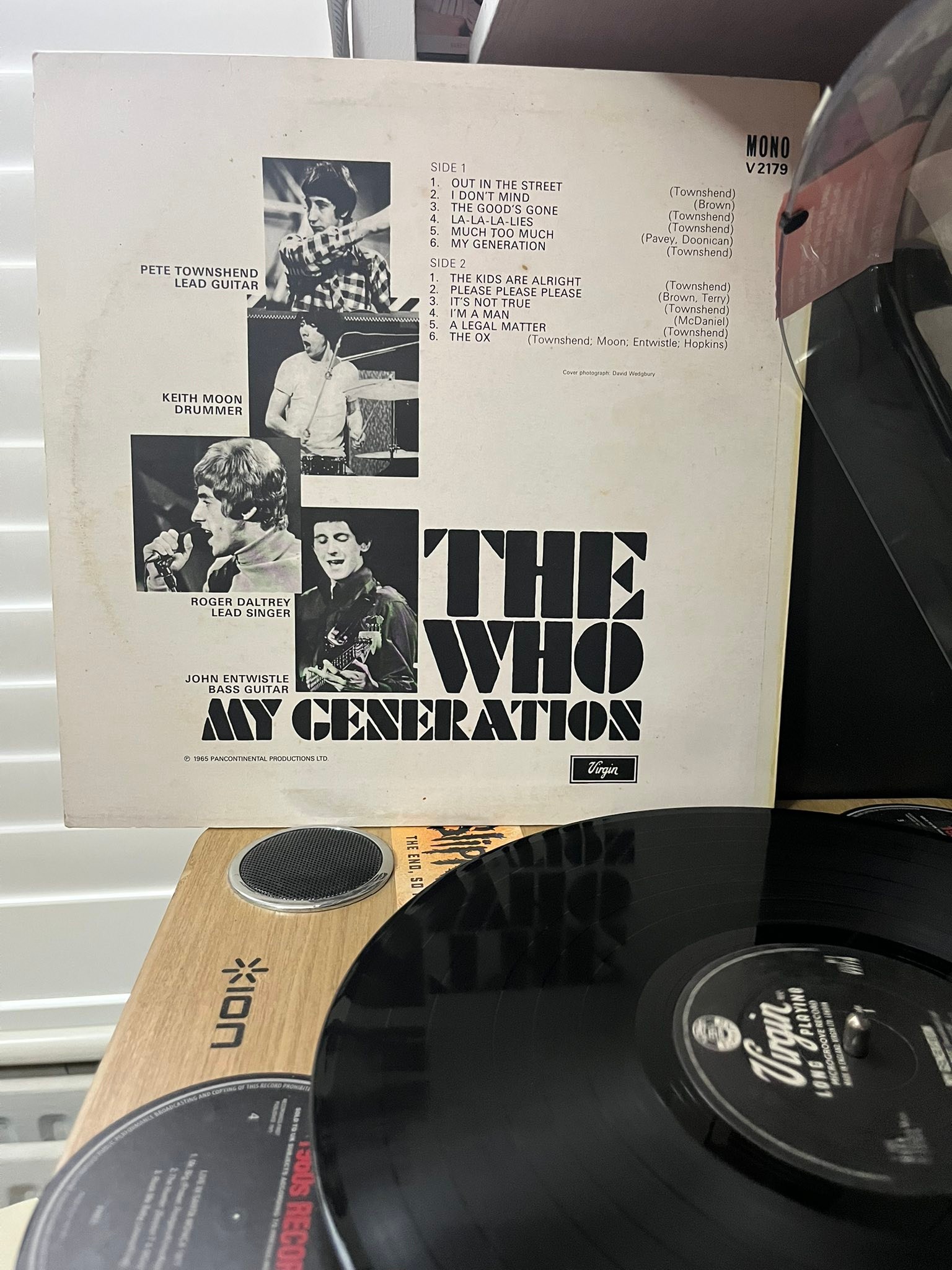 The Who-My Generation, 1980, Virgin Records Mono Reissue.