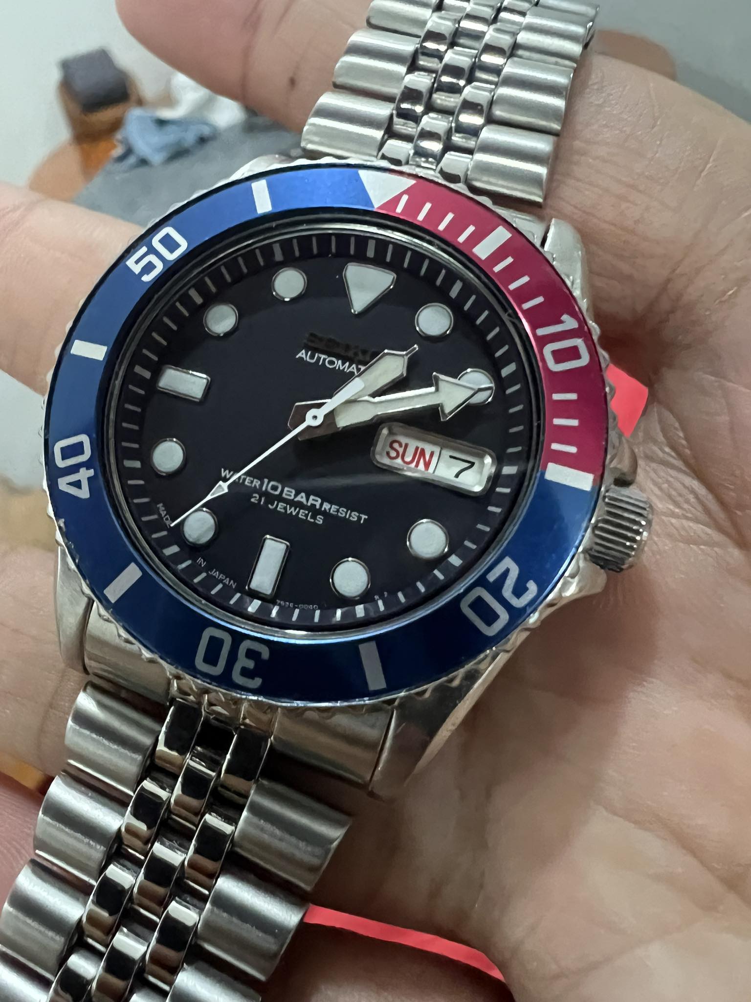 Seiko SKX005J Made in Japan All orig head Unbuffed unpolished 