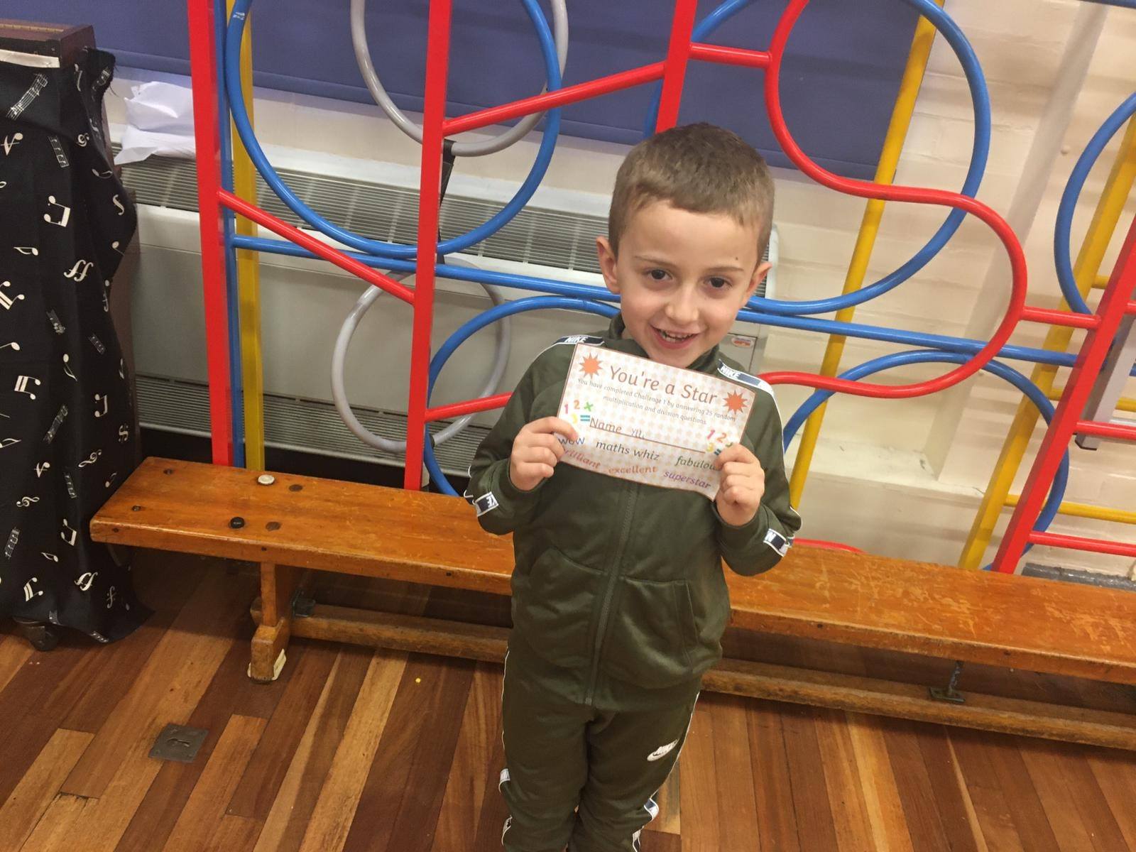 A huge well done to Ylli for... - St James Primary School