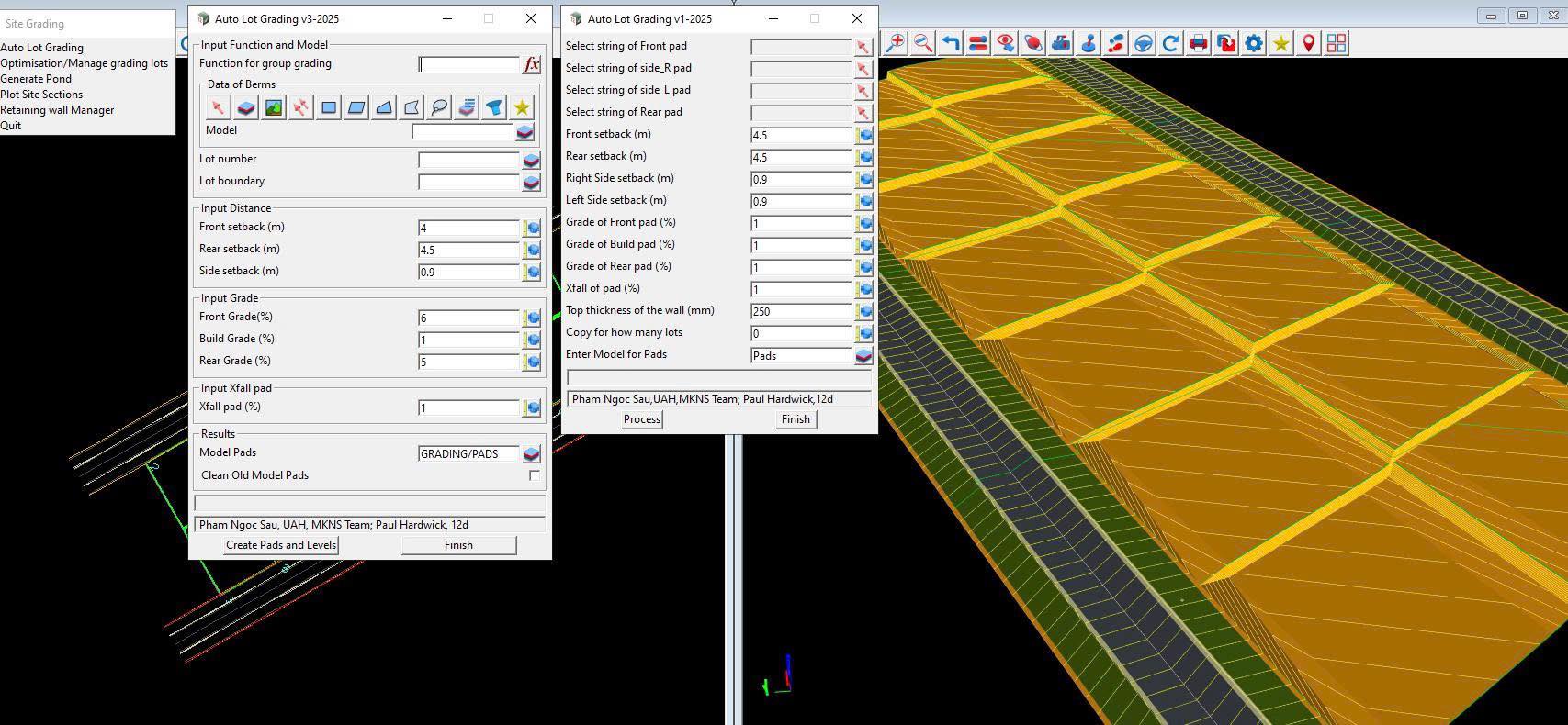 Sáu - Auto Lot Grading by Macro in 12d. I am improving my macro called ...