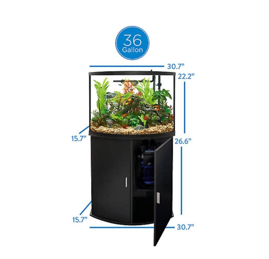 Aquarium Stand Bow Front Aquarium Hood Petsmart 36 Bow Front