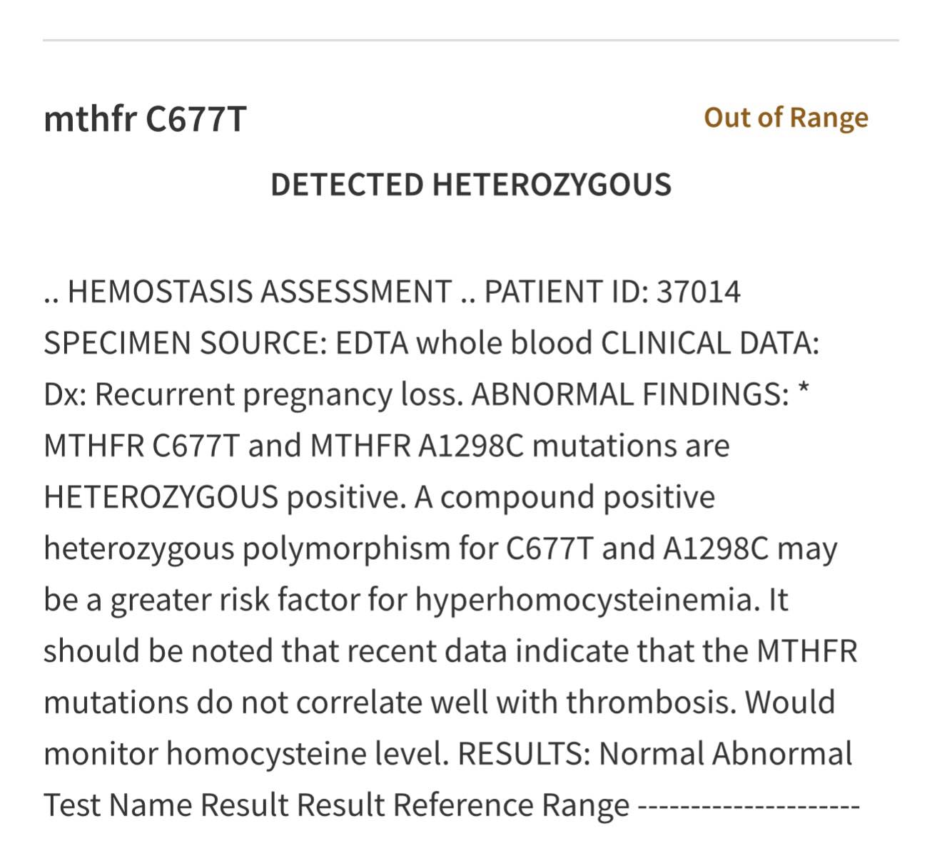 What do MTHFR C677T and A1298C mutations mean for my health?