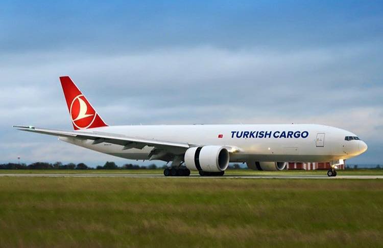 RARE VISITOR in #Prague: 777F Turkish Airlines Cargo (TC-LJN
