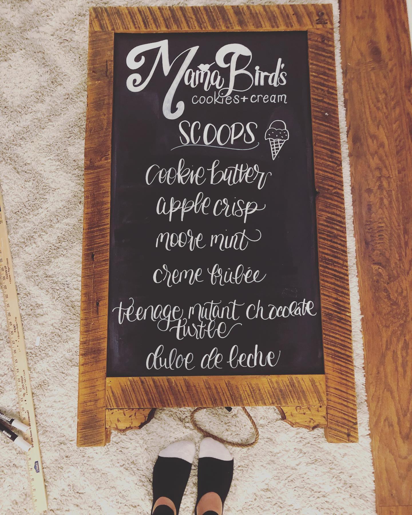 ESS Lettering - 🍦🍦🍦 . . . #weddings #mamabirds #signage...