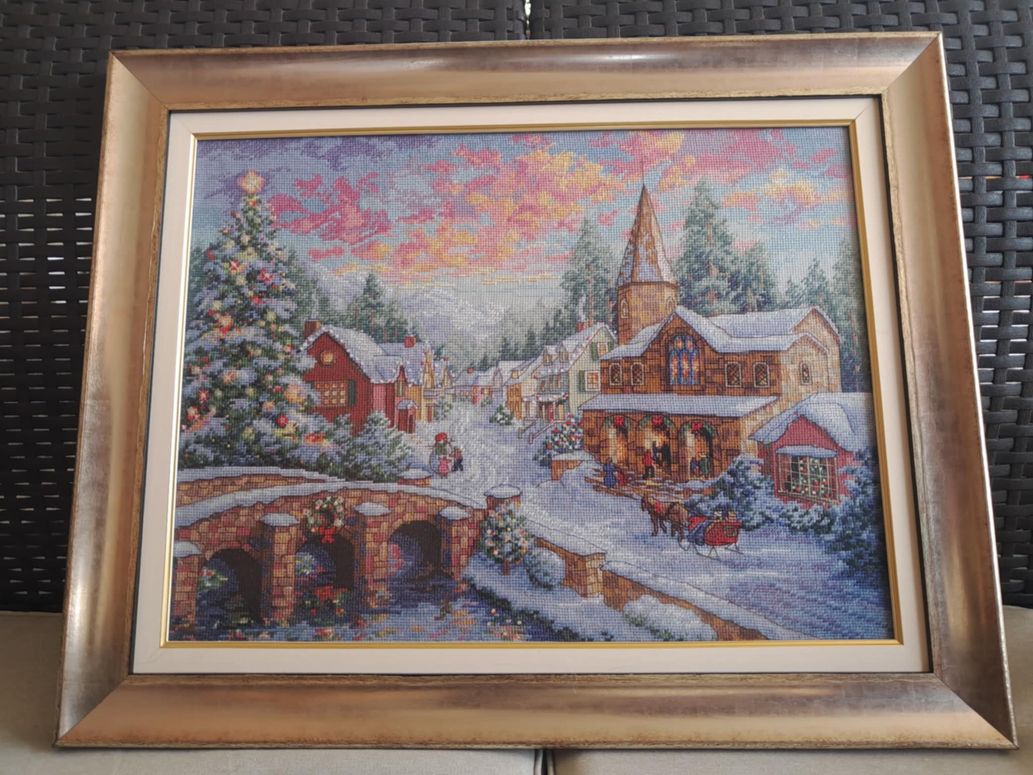 Finished!Holiday Village, from Dimension.😊