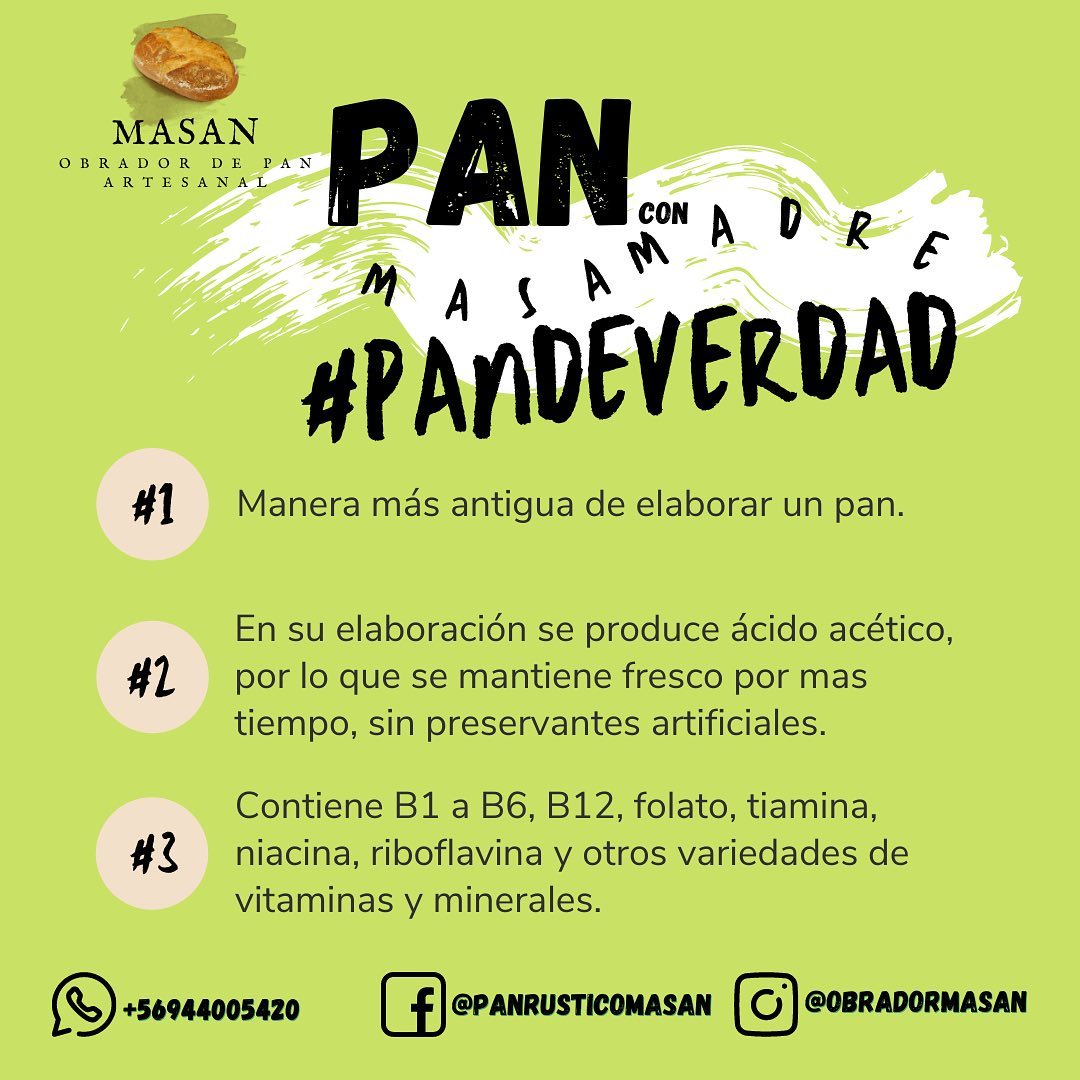 Obrador masan - ¿Sabias que? El pan con masa madre, en su proceso de ...
