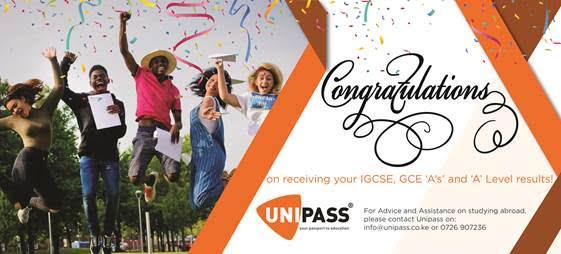 Unipass - Congratulations on receiving your IGCSE, GCE A’s...