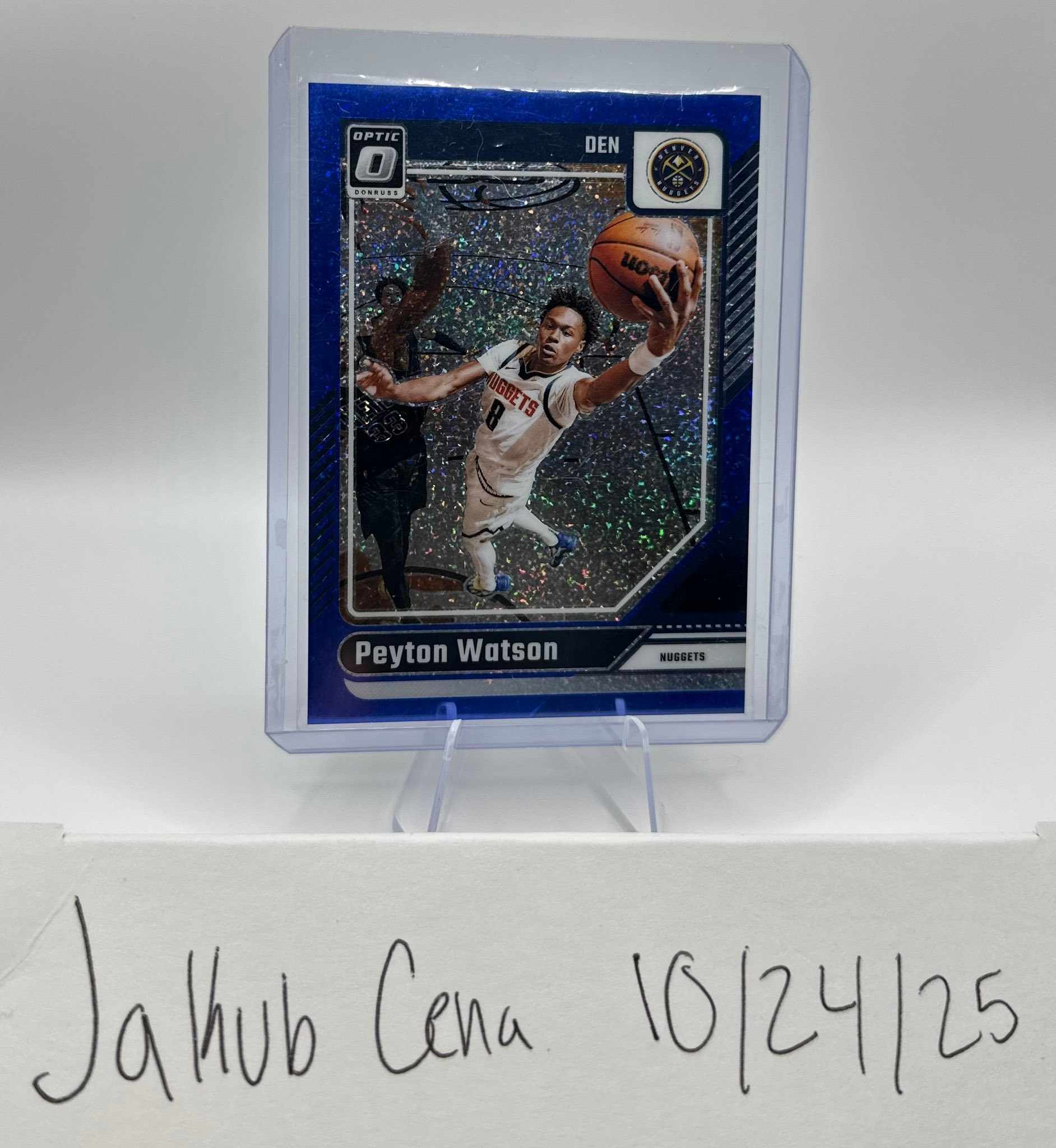 2024-25 Optic Donruss Blue Shimmer Peyton Watson /15