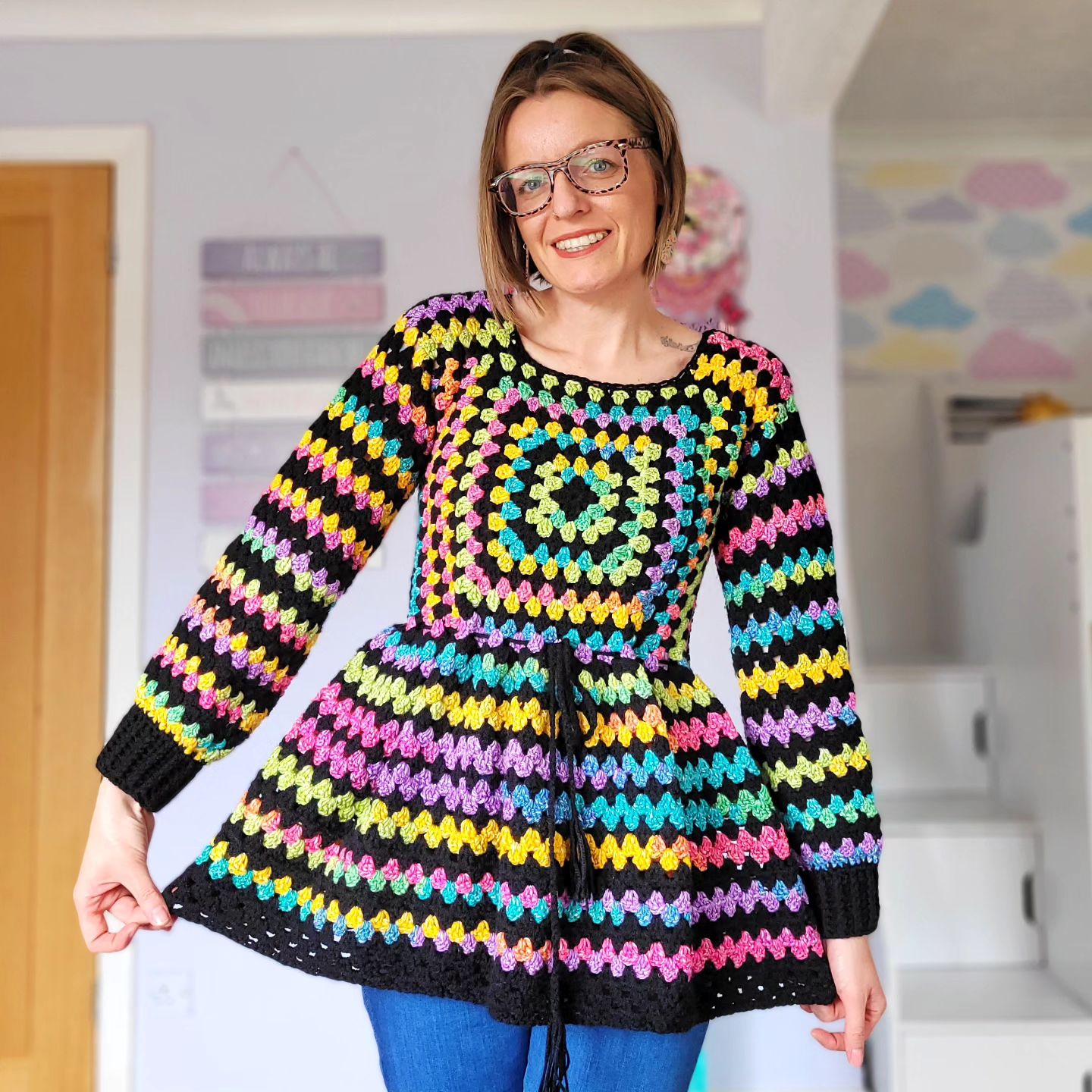 andmary Peplum crochet knit set up andmary Peplum crochet knit set