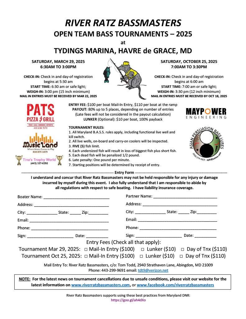 River Ratz 2025 Spring Bass Open Tnx