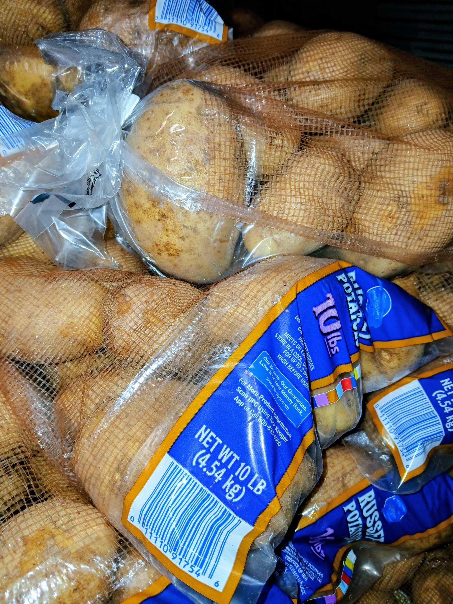 Mccoy's 10-pound russet potatoes for $4.49