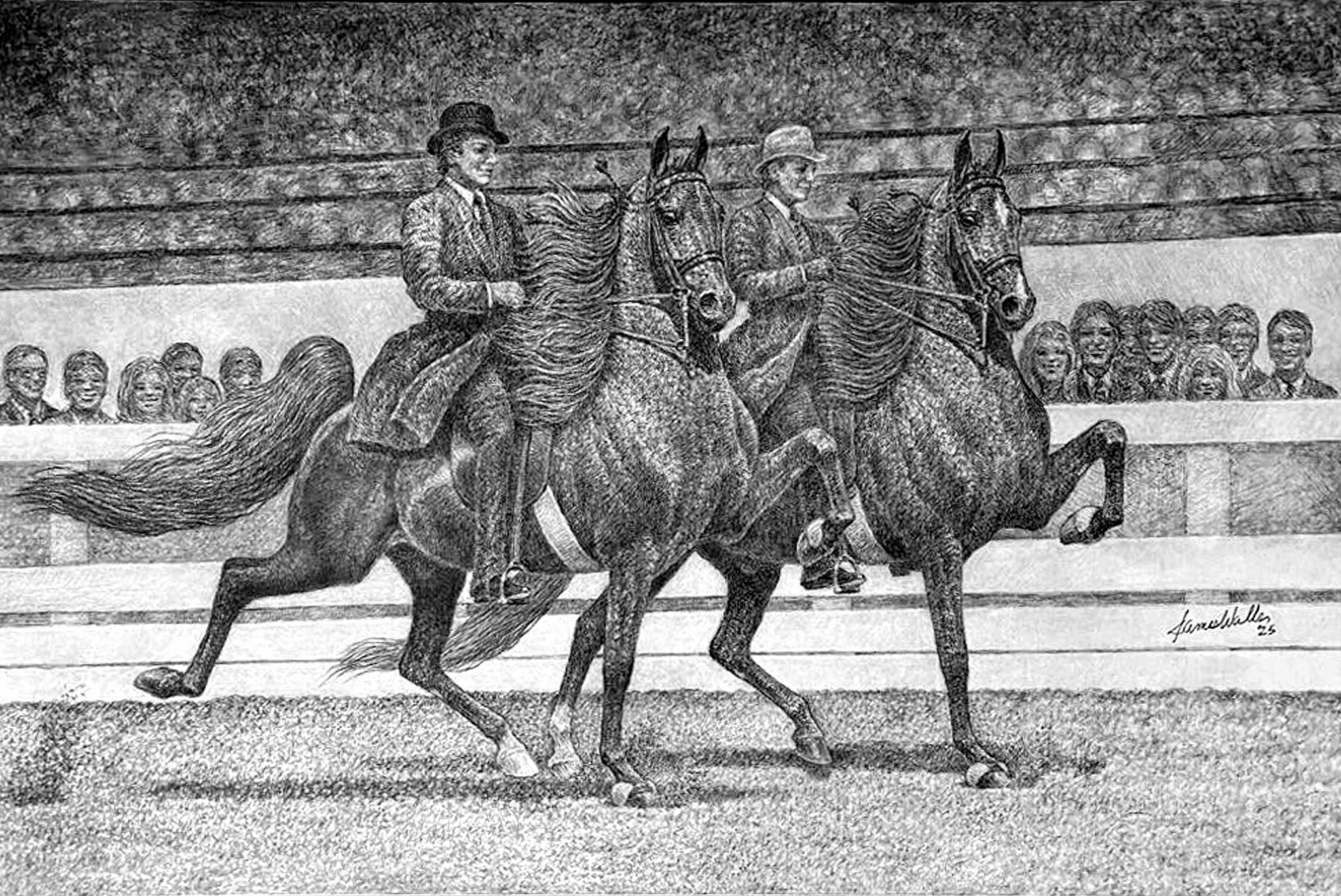 American Saddlebred Horse Association of Ohio | When doing 