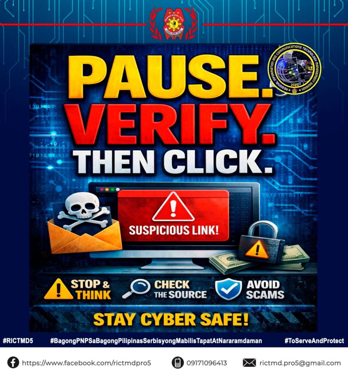 Sorsogon Cps - '' PAUSE, VERIFY THEN CLICK'' STAY CYBER SAFE!!! # ...