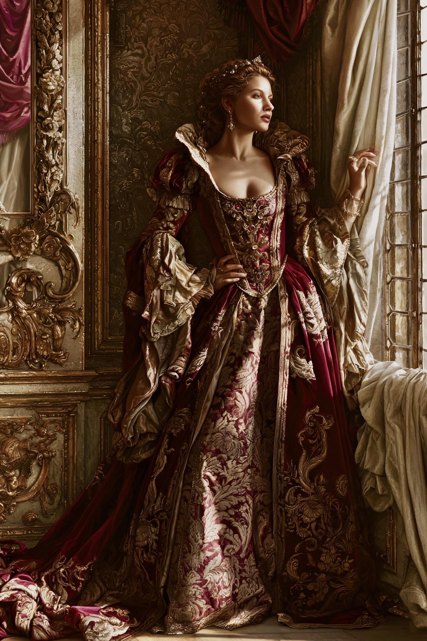 venetian gold dress court lady in luxurious historical gown gold evening gown