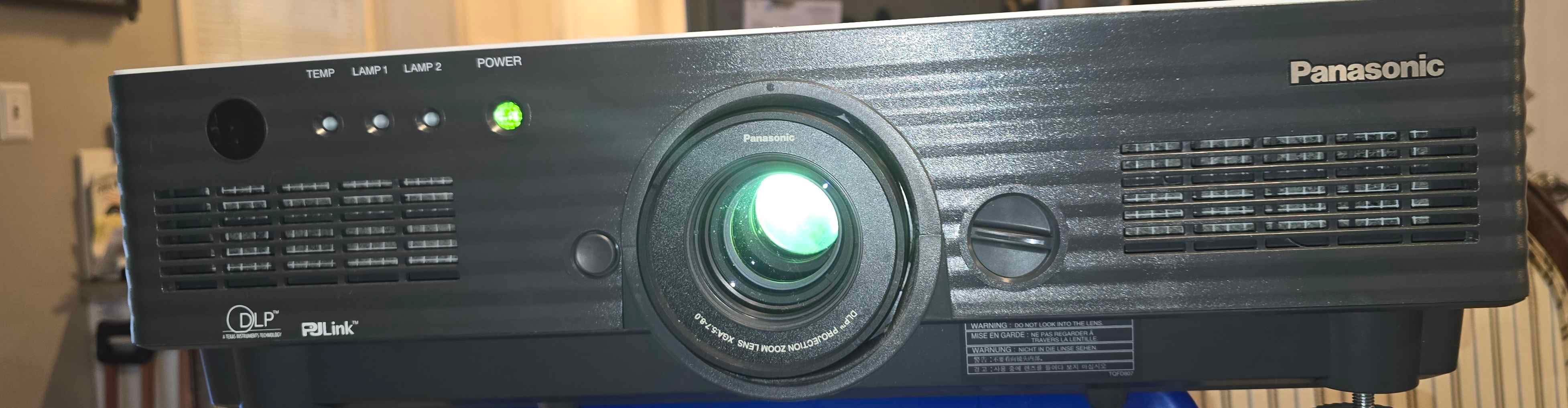 The Panasonic PT-D4000U Projector is a high-quality DLP projector
