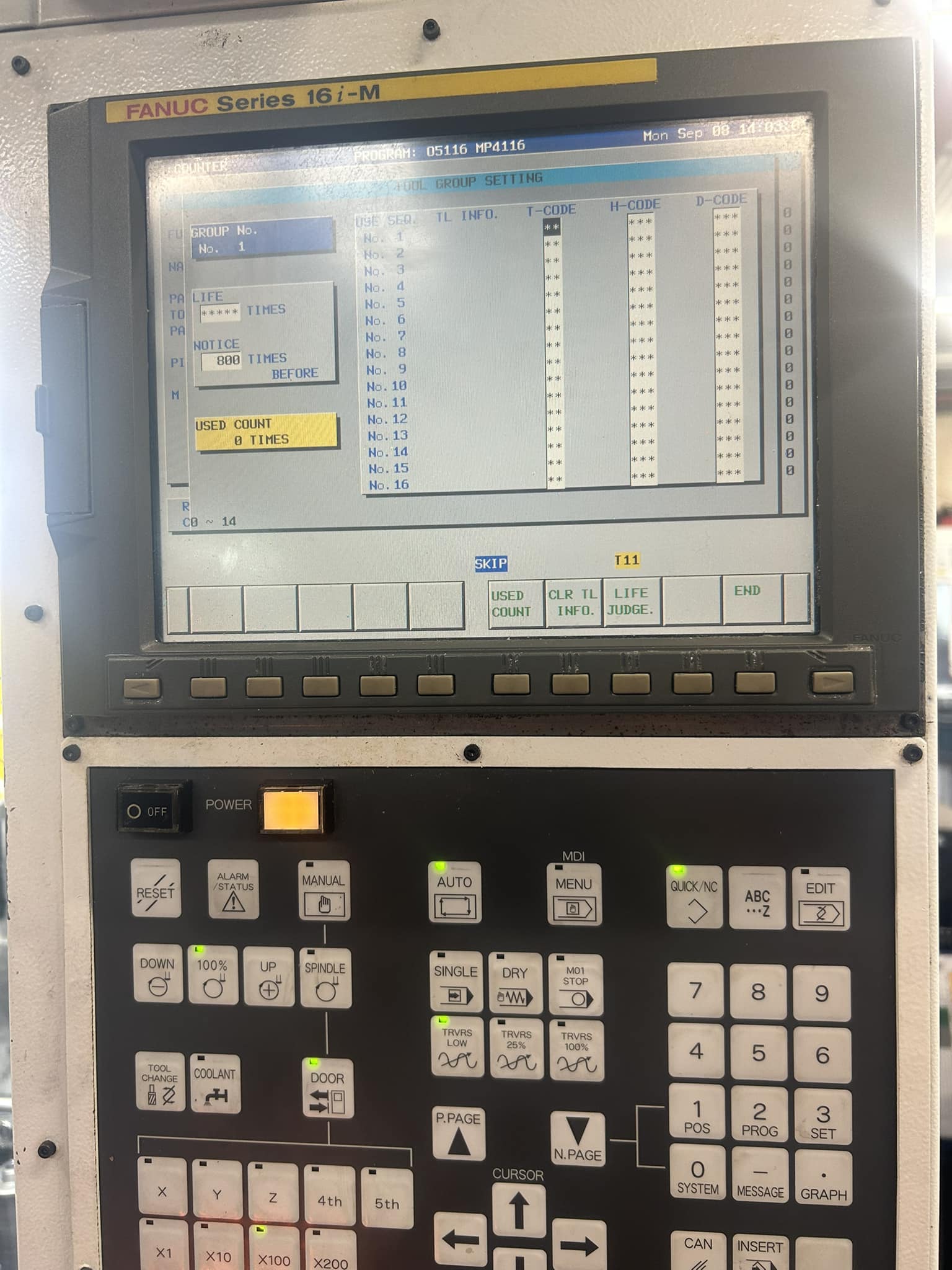 I want to add tool life monitoring onto my fanuc series 16, it