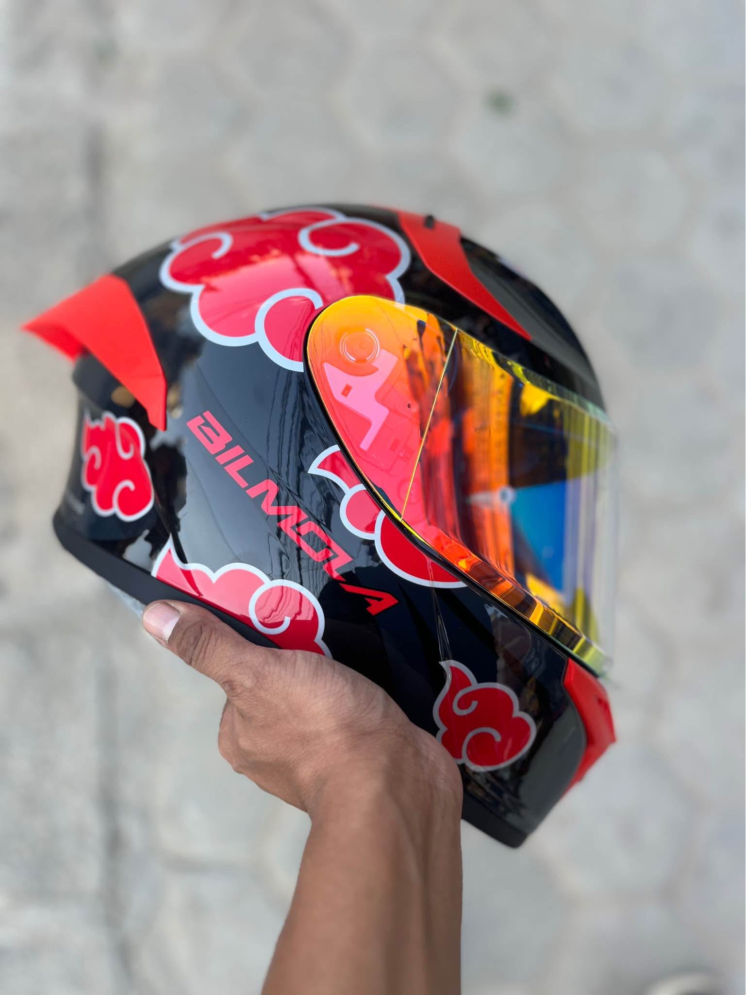 akatsuki motorcycle helmet DHC- Norisk VRC 03 half face original contemporary SNI adult he  Dhivehi Cart Key Features Bilmola Akatsuki Helmet (Naruto Shippuden)
