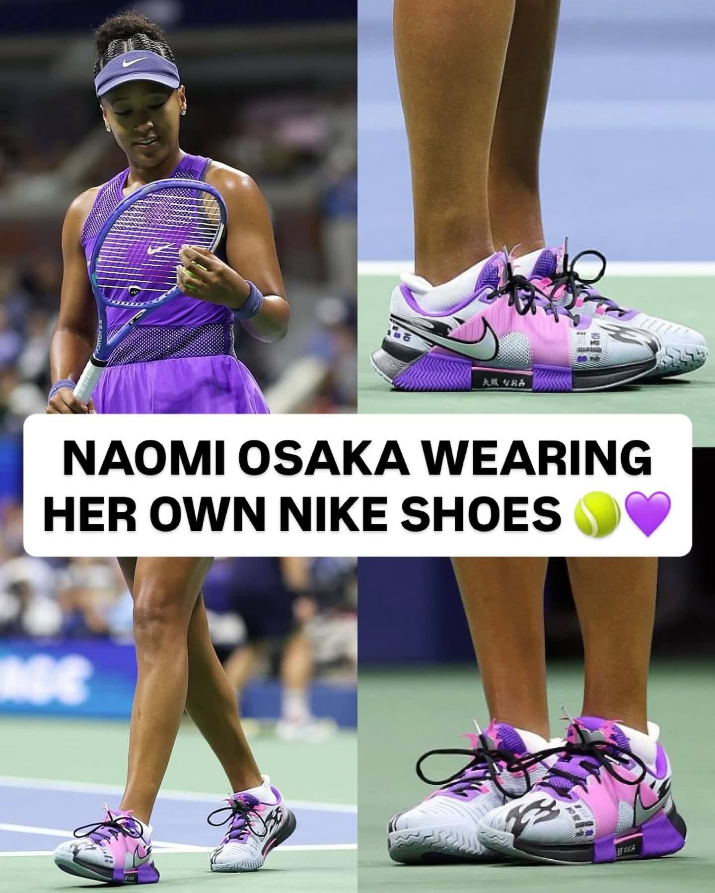 Naomi Osaka's custom Nike GP Challenge 1s for US Open