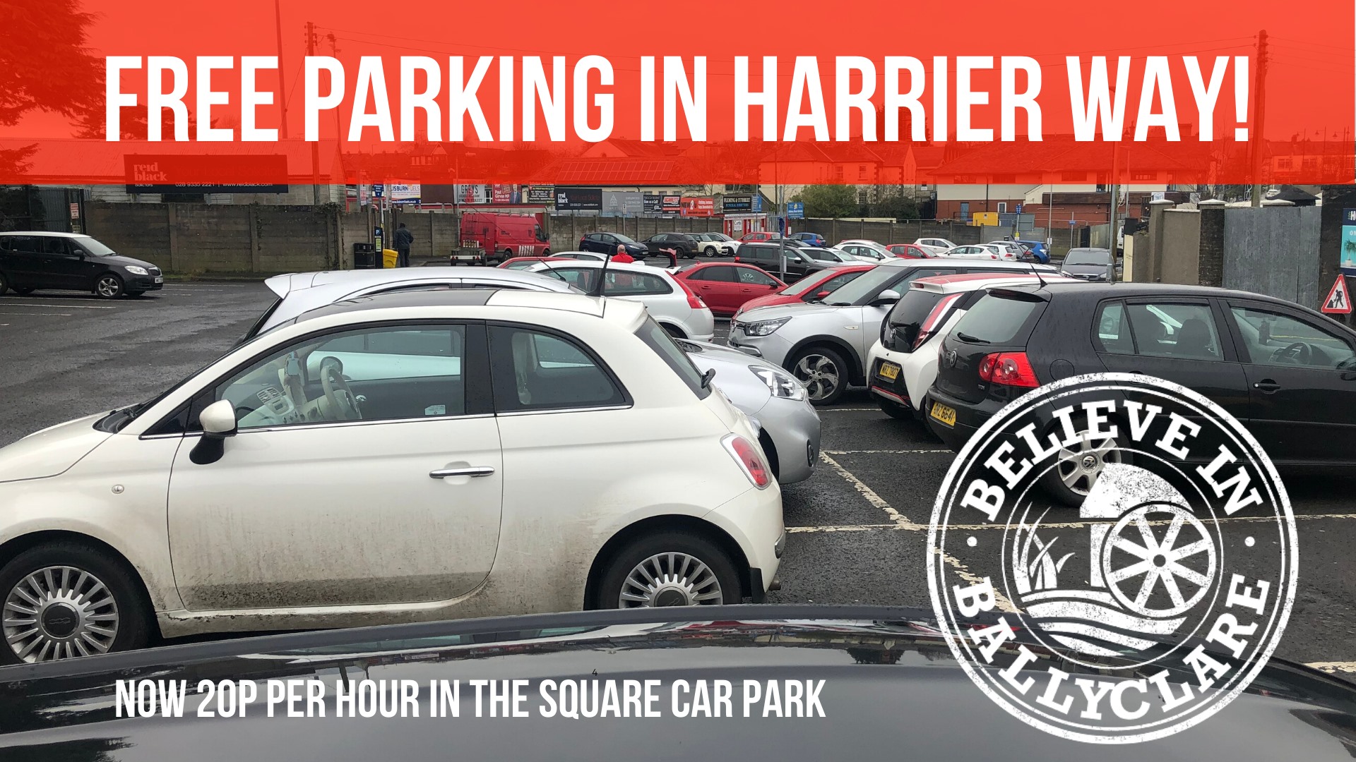 Handy having a free car park... B Craig & Co Ballyclare