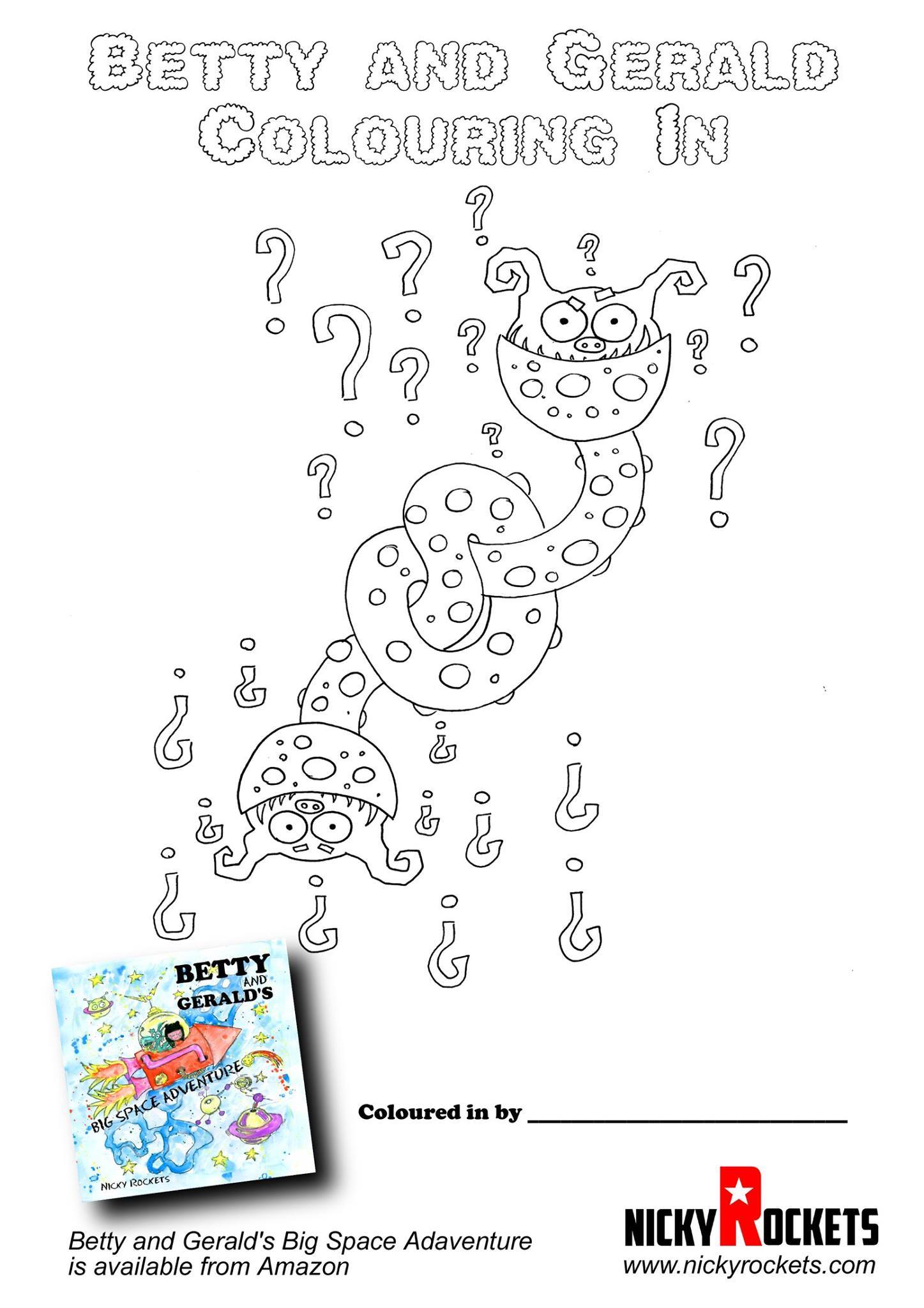 Here is a downloadable... - Nicky Rockets Colouring Club
