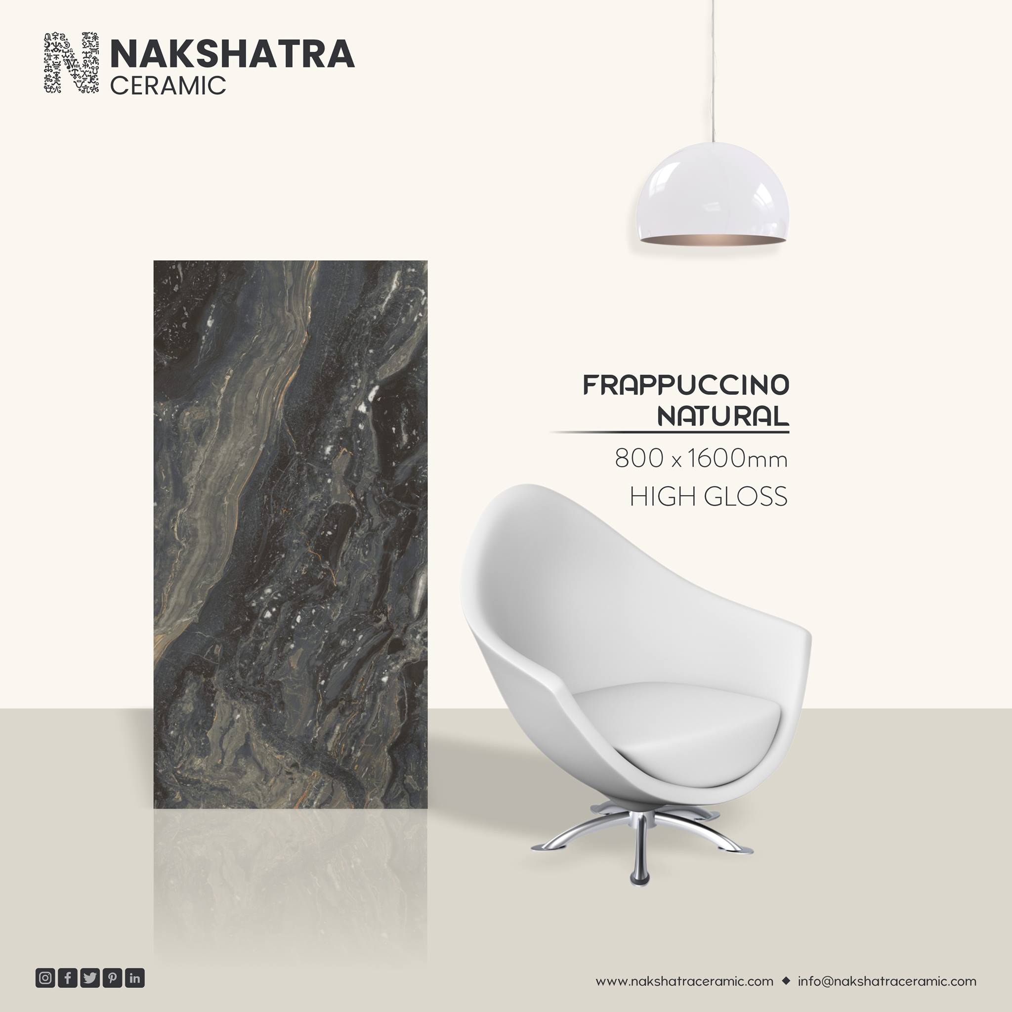FRAPPUCCINO NATURAL _ 800X1600MM _... - Nakshatra Ceramic