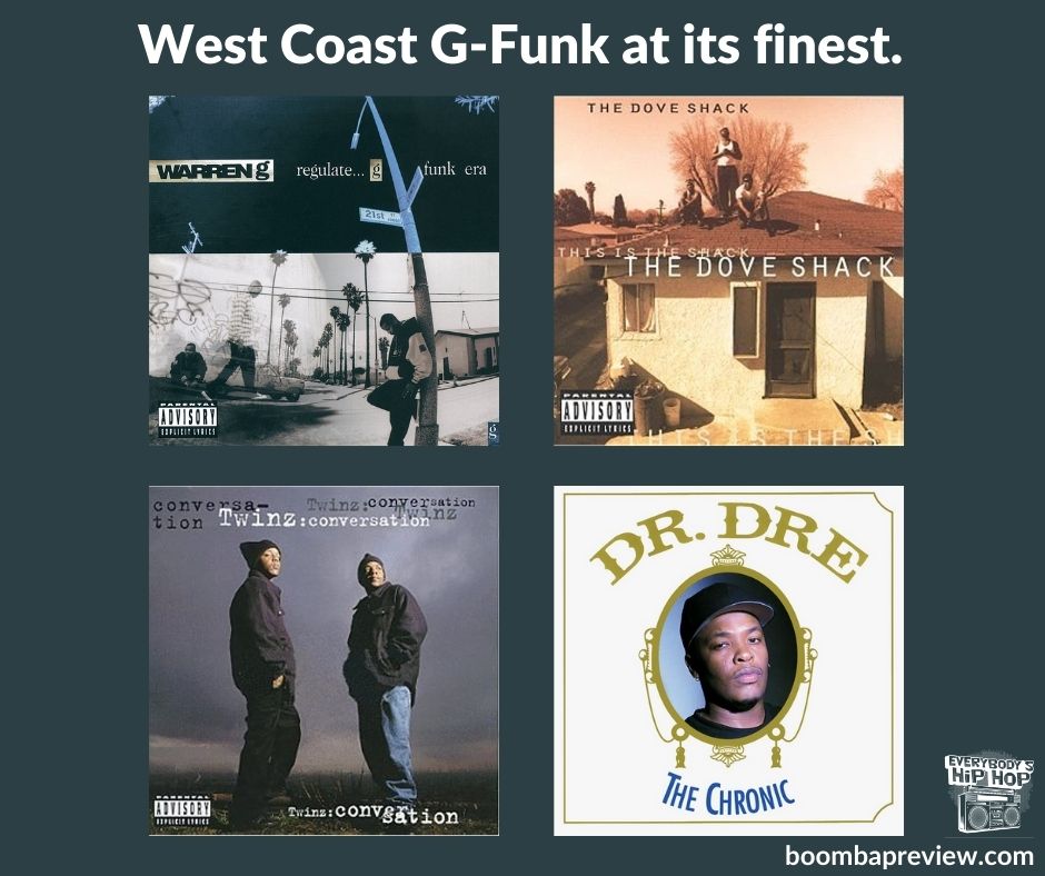 Welcome to the birth of the G-funk era: rap music for and by the