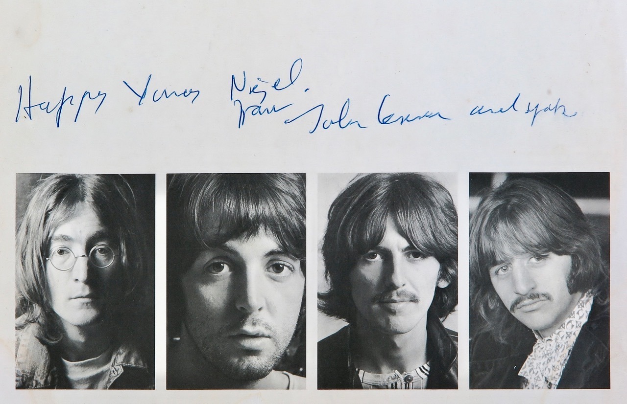 Parlogram - This John Lennon SIGNED UK 'White Album' is...