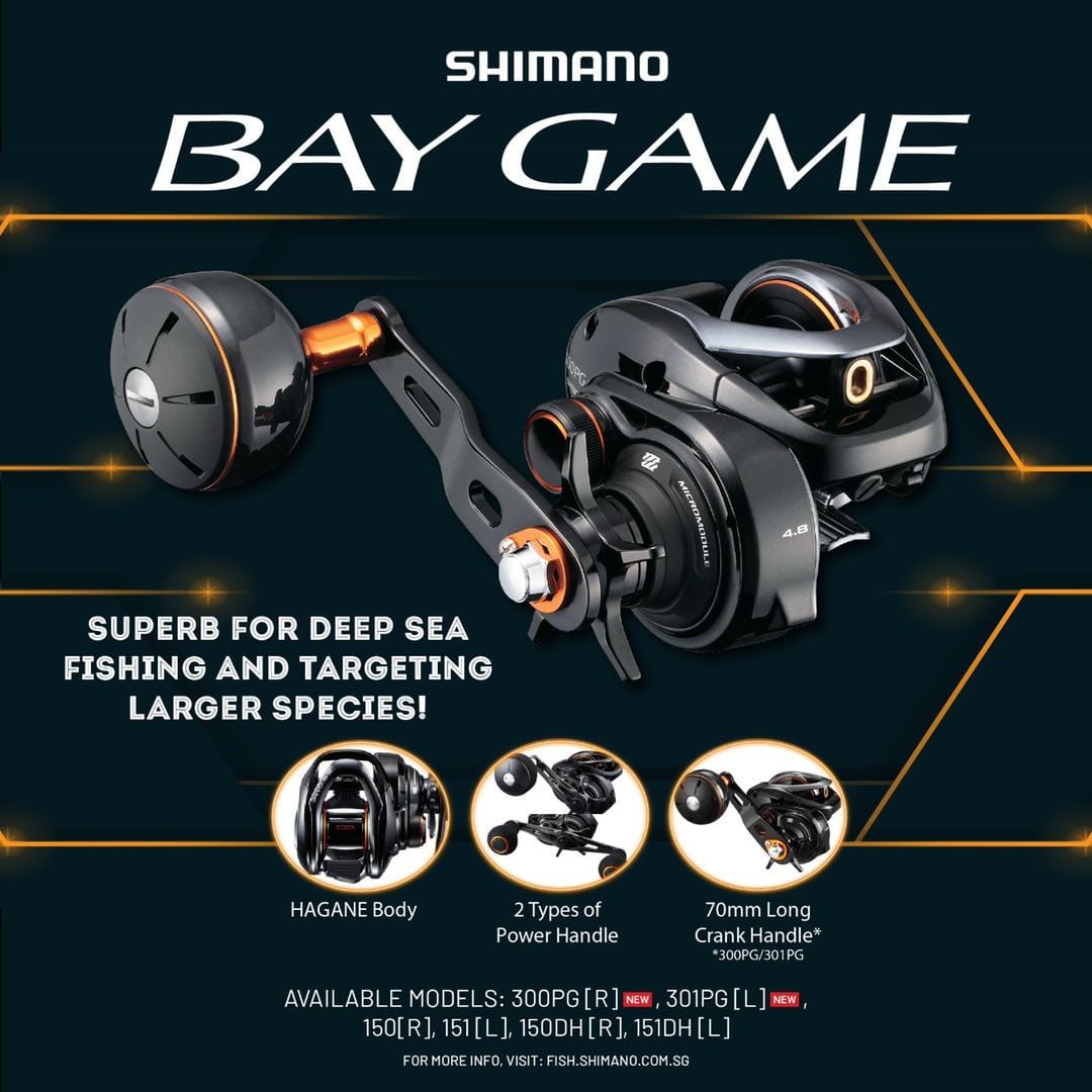 New Product from Shimano Bay Game 300PG & 301PG suitable for light