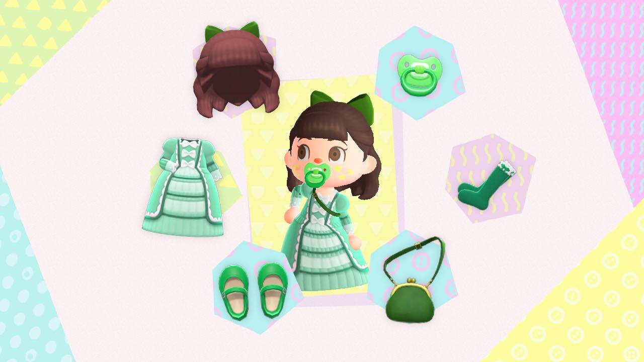 acnh casual chic dress What are popular Animal Crossing character fashion styles? Option:Medium acnh dress designs grid RE23 Strapless Embroidered Sheer Long