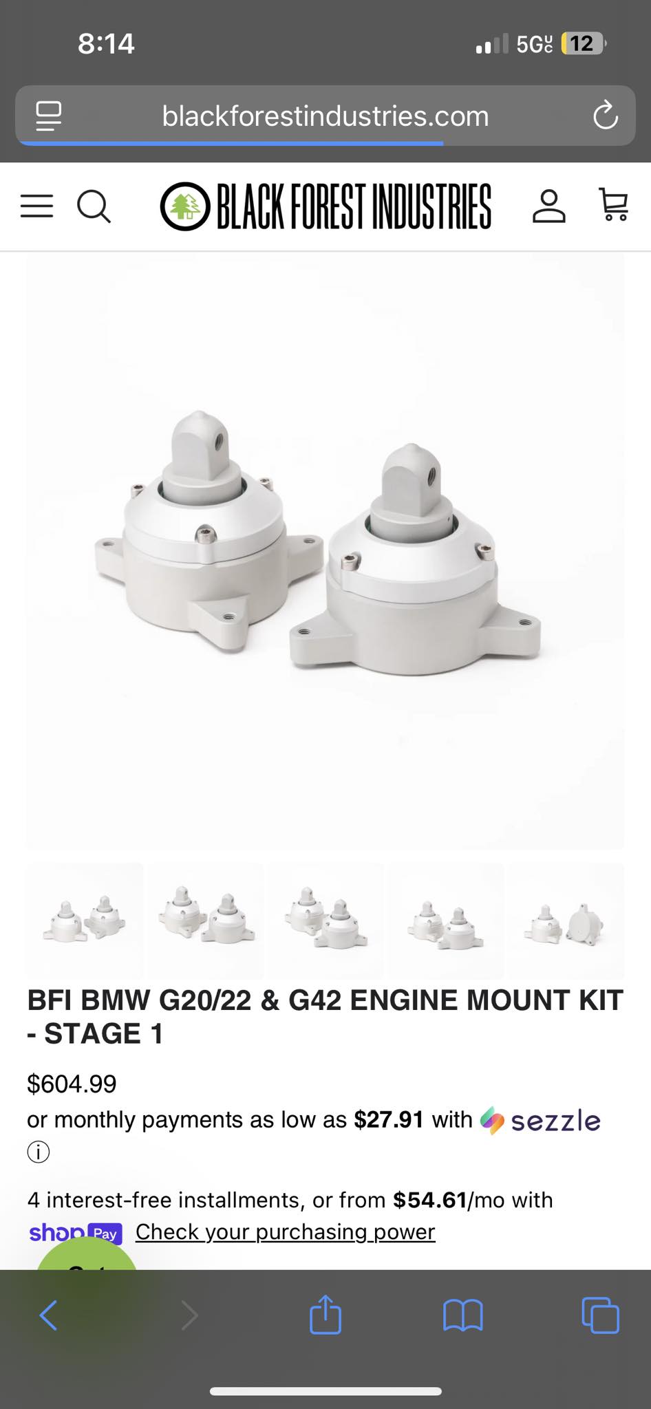 MiParts Front Engine Motor Mount Set (Left & Right) For Ford Ranger 3.2L 2017 – 2-Piece Direct Fit, Steel Construction