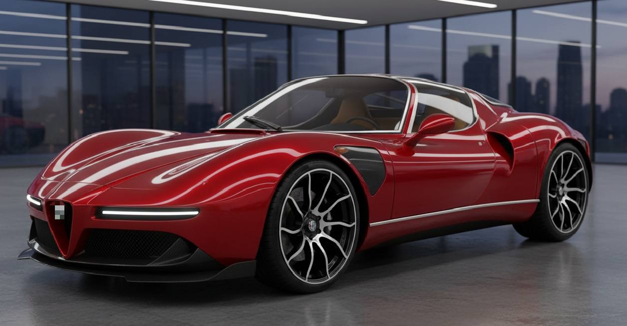 AI automotive art | Alf@ R0m€0 Tipo Stradale | Facebook