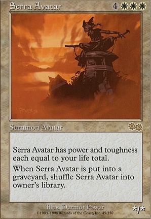 Token copy of Serra Avatar's power and toughness?