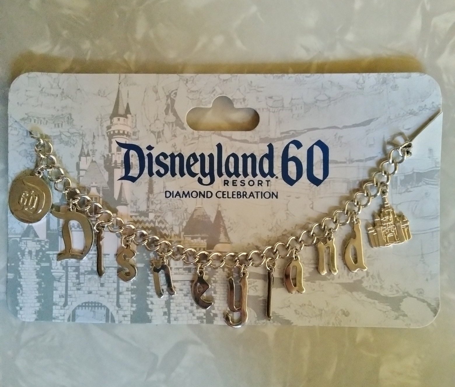 Vintage Disneyland souvenir charm bracelet from early 1960s